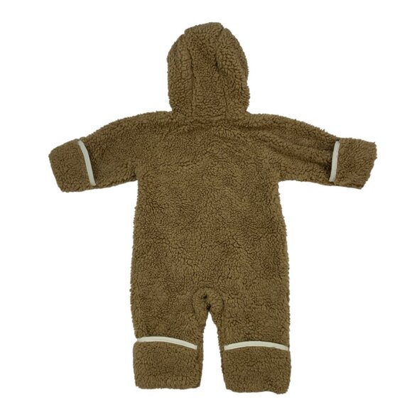 Columbia Foxy Baby Sherpa Bunting Jumpsuit 3/6 Months Infant Brown Fall NEW - Picture 2 of 13